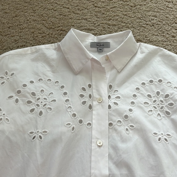 Rails white button down top, XXS - Picture 3 of 6